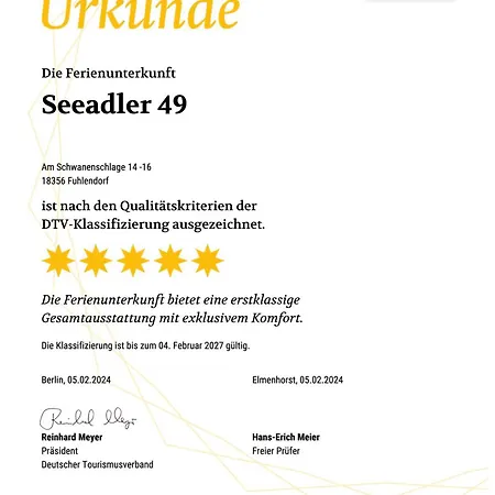 Seeadler 49 Hébergement de vacances Fuhlendorf (Mecklenburg-Vorpommern)